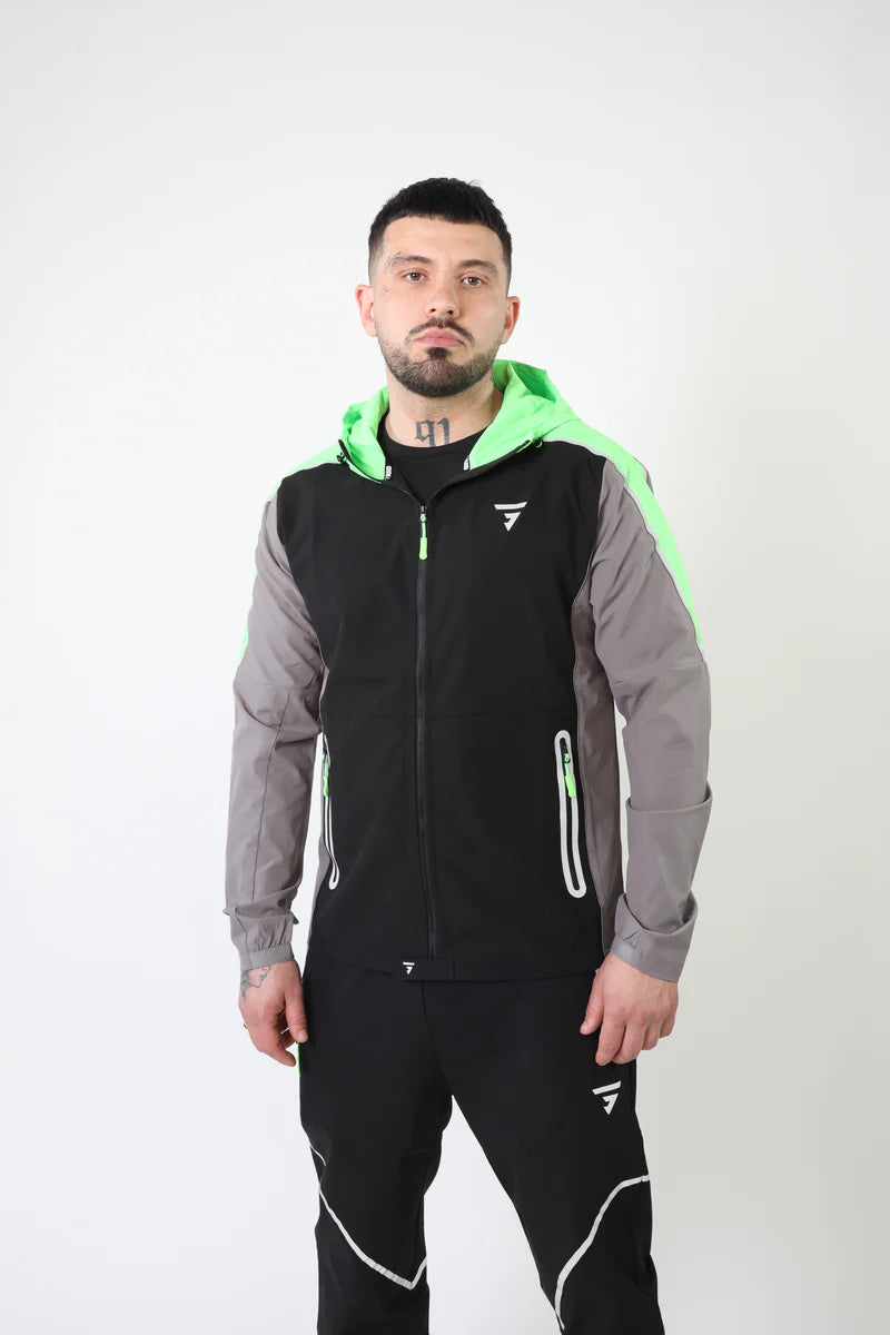 GRIID Reflect Tracksuit - Black/Grey/Neon