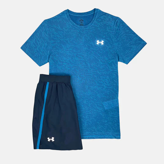 Under Armour Launch Camo Set Blue