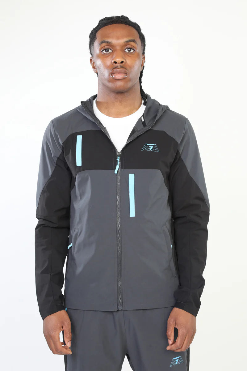 GRIID Ridge Tracksuit - Shadow Grey/Phantom Black/Electric Blue