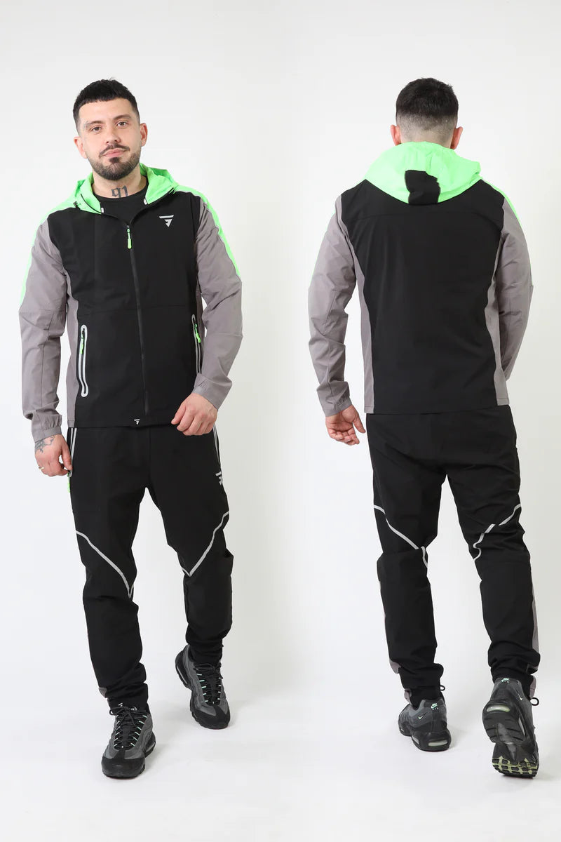 GRIID Reflect Tracksuit - Black/Grey/Neon