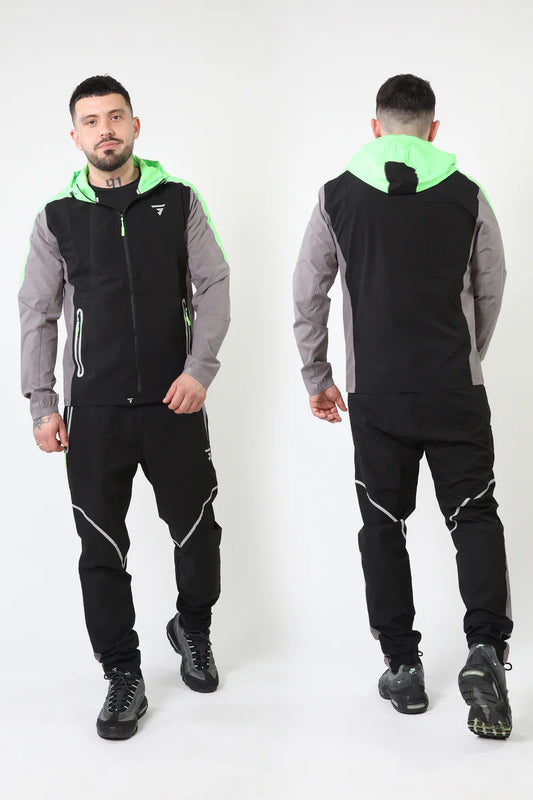 GRIID Reflect Tracksuit - Black/Grey/Neon