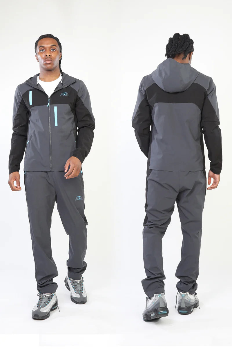 GRIID Ridge Tracksuit - Shadow Grey/Phantom Black/Electric Blue