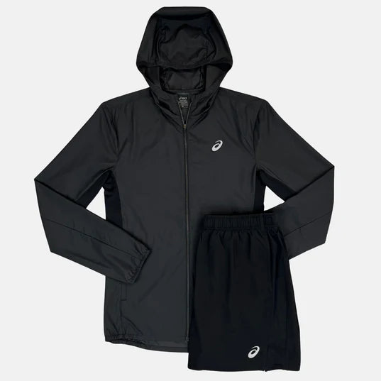 Asics Core Running Jacket / Shorts Set Black