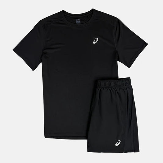 Asics Core T-Shirt  Shorts Set  Black