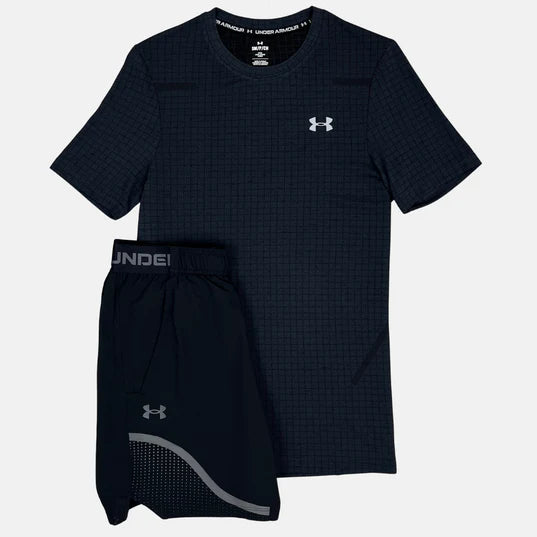 Under Armour Seamless Grid Set Black Asphalt