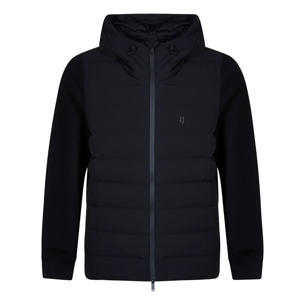 Yelir Panel Quilted Jacket Black