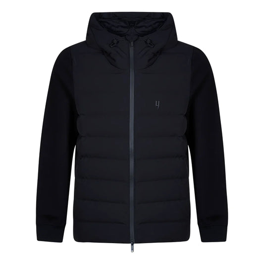 Yelir Panel Quilted Jacket Black