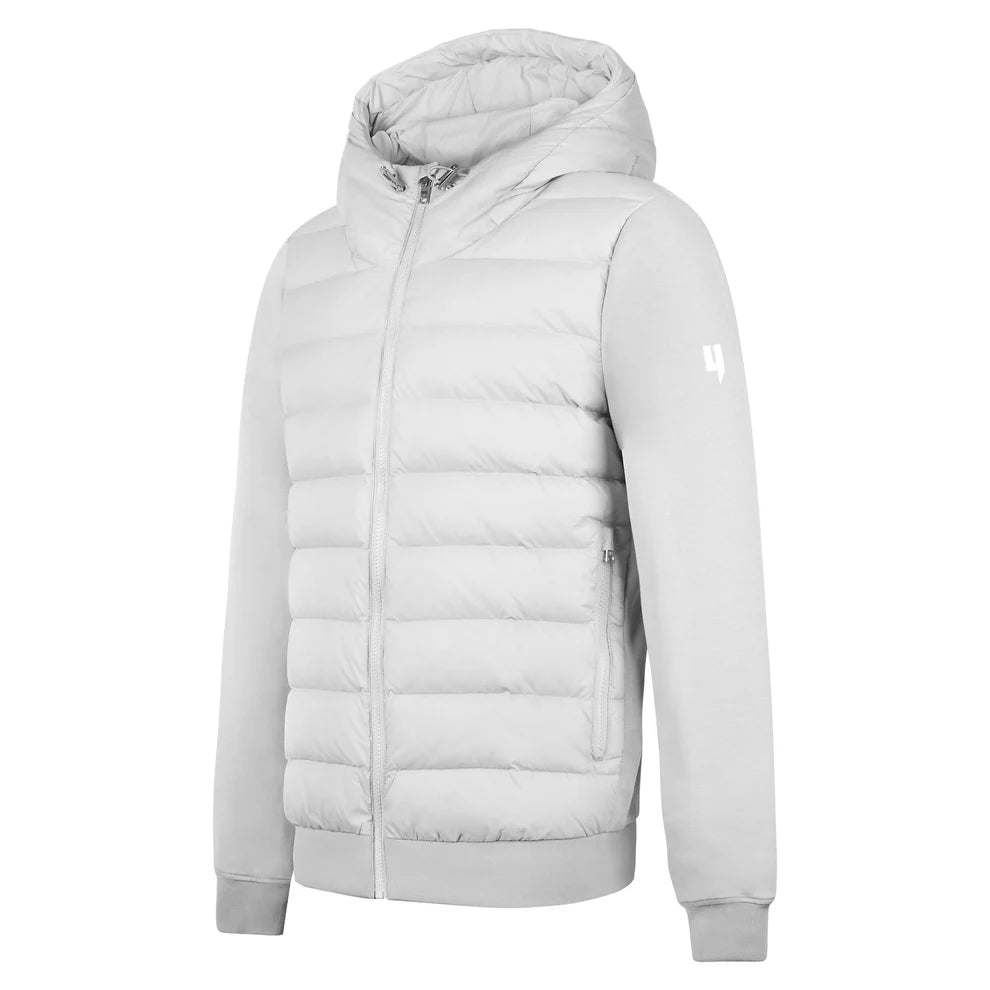 Yelir Quilted Panel Jacket Grey